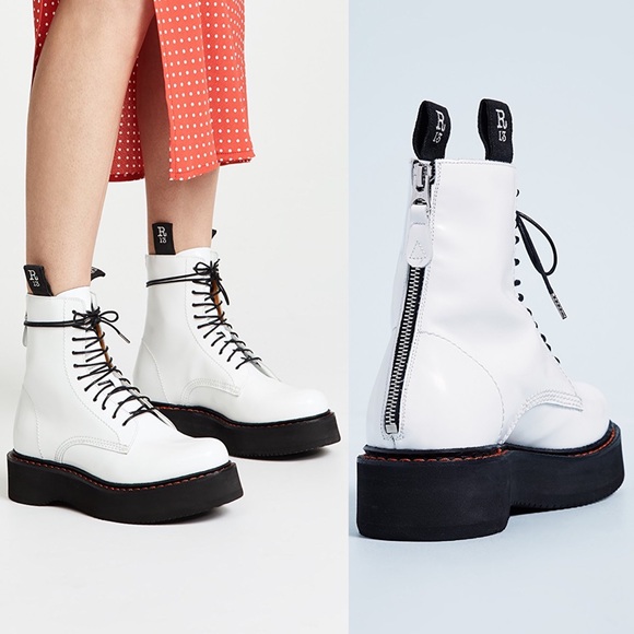 r13 white boots